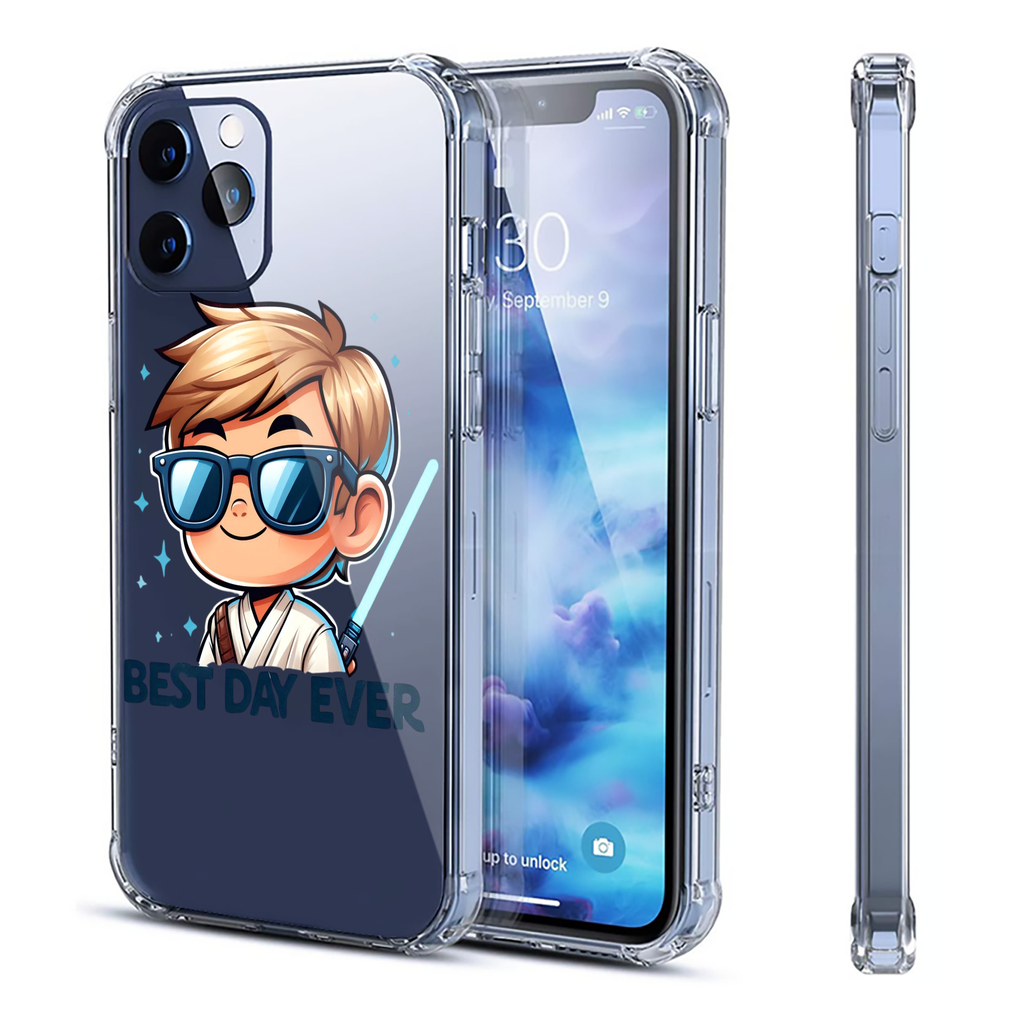 （画像用） スター・ウォーズ Star Wars 【iPhone 12シリーズ対応】透明スマホケース（クリアソフトケース）